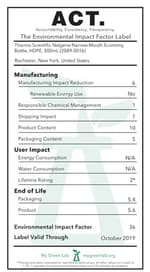 Nalgene™ Narrow-Mouth HDPE Economy Bottle